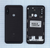 Задняя крышка корпуса для Xiaomi Redmi 6 Pro, Mi A2 Lite, черная