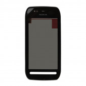 Сенсорное стекло (тачскрин) для Nokia 603 с рамкой крепления
