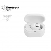 Bluetooth гарнитура Borofone BC29 Lambent Mini Wireless Headset (With Charging Case) моно, белая