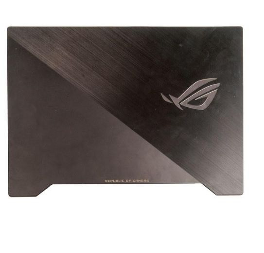 Крышка матрицы для Asus GL504 черная, металлическая с подсветкой с разбора