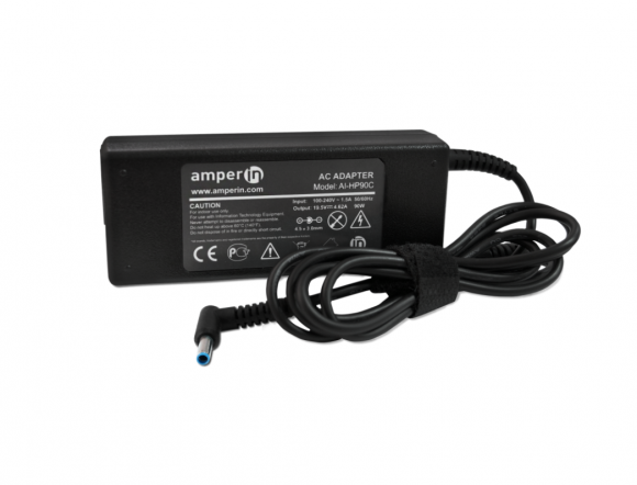 Блок питания (зарядное) Amperin AI-HP90C для ноутбука HP 19.5В, 4.62A, 4.5х3.0мм, 90Вт