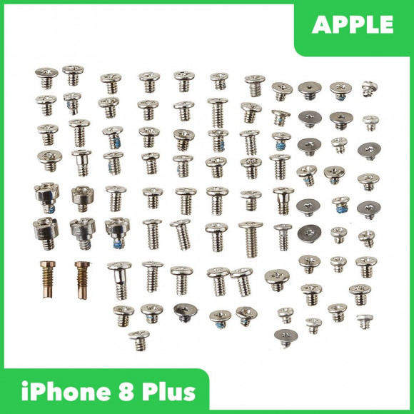 Винты (полный набор + 2 нижних винта) для Apple iPhone 8 Plus