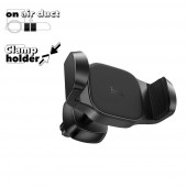 Держатель в авто HOCO H14 Pursue зажим, в воздуховод (черный) Держатель в авто HOCO H14 Pursue зажим, в воздуховод (черный)