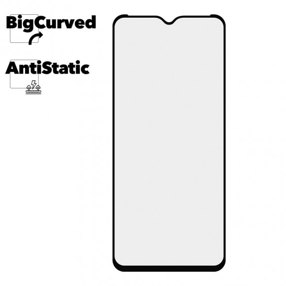 Защитное стекло для Realme C11 Super max Anti-static big curved glass