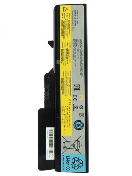 Аккумулятор (батарея) для ноутбука Lenovo IdeaPad G565 (L09C6Y02) 5200мАч, 11.1В, черный (OEM)