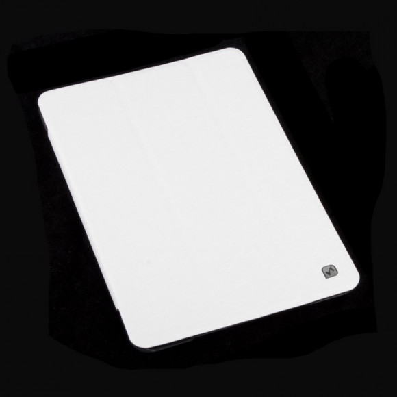 Чехол для Apple iPad Mini, Mini 2 "Hoco" Ice series leather case раскладной кожаный, белый