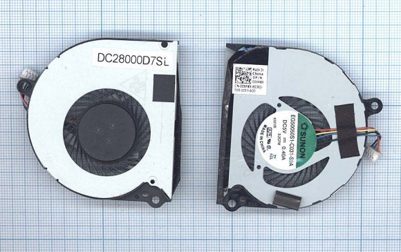 Вентилятор (кулер) для ноутбука Dell Latitude E7420, E7440, 4-pin