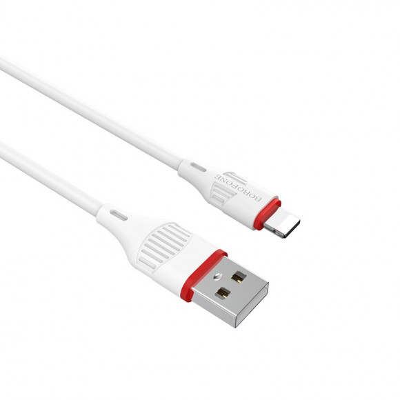 Кабель USB BOROFONE (BX17) Enjoy для iPhone Lightning 8 pin (1м) (белый)