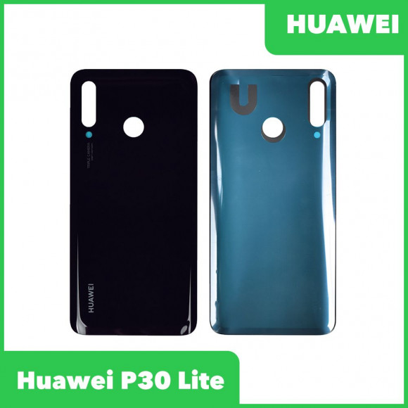 Задняя крышка корпуса для Huawei P30 Lite, черная (крышка для версии 48 МП)