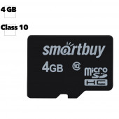 Карта памяти SmartBuy MicroSD 4GB (class 10) Карта памяти SmartBuy MicroSD 4GB (class 10)