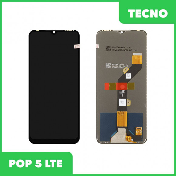 LCD дисплей для Tecno POP 5 LTE в сборе с тачскрином, 100% оригинал (черный)