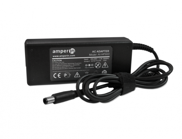 Блок питания (зарядное) Amperin AI-HP90D для ноутбука HP 18.5В, 4.9A, 7.4pin