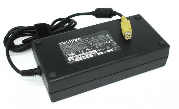 Блок питания (зарядное) для ноутбука Toshiba 19В, 9.5A, 4Pin (Round 10мм), (High Copy)