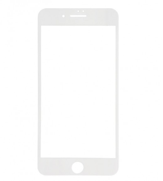 Защитное стекло для iPhone 7, 8 Plus (5,5 дюйма) 5D (белый) тех.пак.