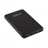 Внешний АКБ "LP" 5000 мАч Li-Pol USB выход 2, 1А "Metal Series" (черный)