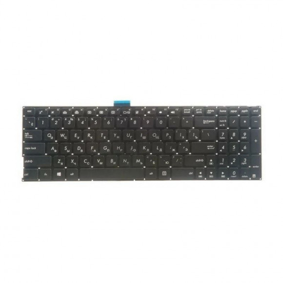 Клавиатура для ноутбука Asus K501L, K501LB, K501LX, K501U, K501UX, K501UB, K501UQ, K501UW, A501 черная, с подсветкой