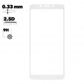Защитное стекло "LP" для Xiaomi Redmi 6A Thin Frame Full Glue с рамкой 0.33 мм, 2.5D, 9H, белое Защитное стекло "LP" для Xiaomi Redmi 6A Thin Frame Full Glue с рамкой 0.33 мм, 2.5D, 9H, белое