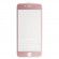 Защитное стекло "LP" для Apple iPhone 8, 7 4D, гибридное стекло, акриловая рамка, розовое