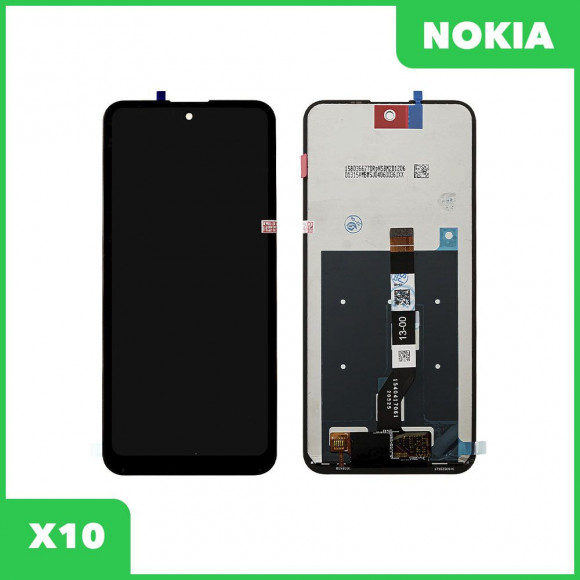 LCD дисплей для Nokia X10 в сборе с тачскрином, 100% оригинал (черный)