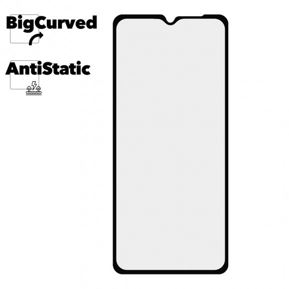 Защитное стекло для Xiaomi Redmi A1+ Super max Anti-static big curved glass