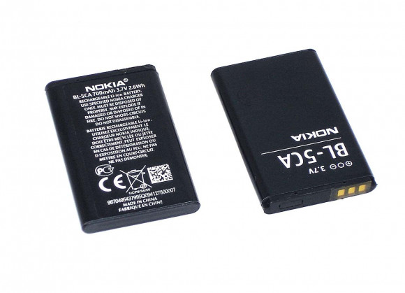 Аккумулятор (батарея) BL-5CA для телефона Nokia 1200, 1208, 1680C, 106