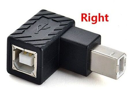 Угловой удлинитель USB Type B с поворотом вправо