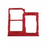 Держатель (лоток) SIM-карты для Samsung Galaxy A40 2019 (A405F), красный