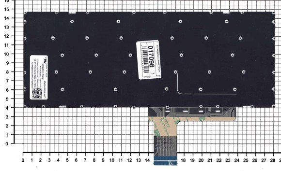 Клавиатура для ноутбука Lenovo IdeaPad 310-14ISK, черная