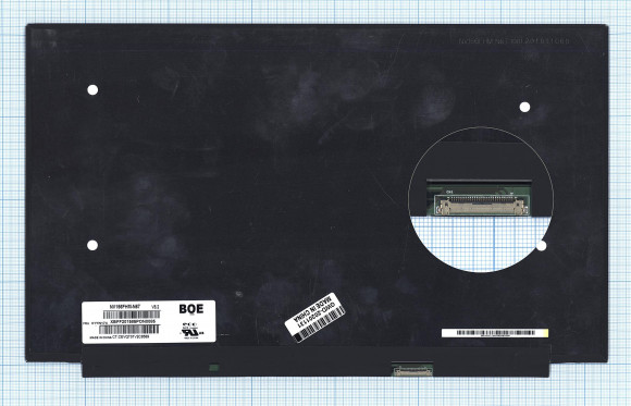 Матрица NV156FHM-N67 15.6", 1920x1080 (Full HD), LED, 30 pin, Slim (тонкая), 60Гц, матовая, без креплений Матрица NV156FHM-N67 15.6", 1920x1080 (Full HD), LED, 30 pin, Slim (тонкая), 60Гц, матовая, без креплений