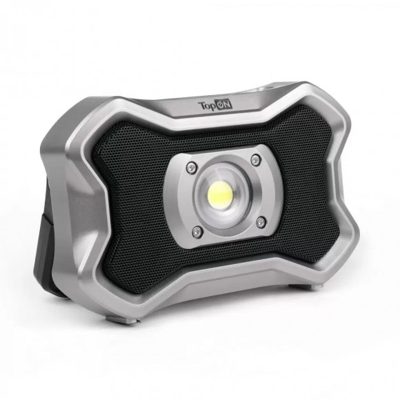 Аккумулятороный фонарь TopON TOP-MX2BT, LED, 20Вт, 2000лм, 7.3В, 4000мАч (Bluetooth колонка)