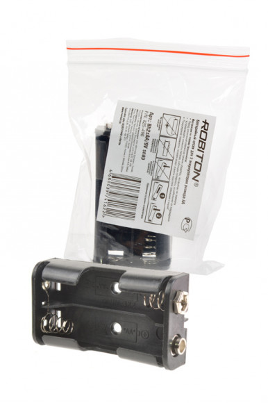 Адаптер для аккумуляторов Robiton Bh2xAA/9V snap для "Кроны" PK1, 1 штука