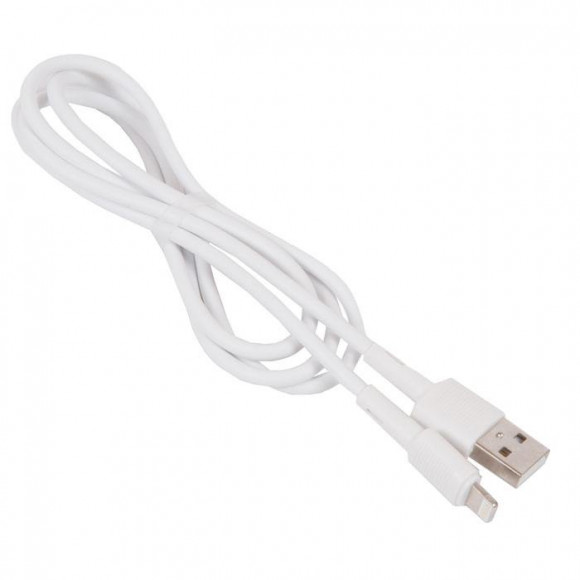 Кабель USB HOCO X83 Victory USB - Lightning, 2.4А, 1 м, белый