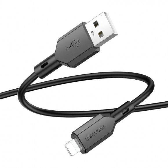 Кабель USB BOROFONE (BX70) для iPhone Lightning 8 pin (1м) (черный)