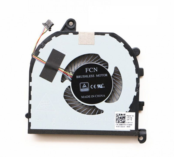 Вентилятор (кулер) для ноутбука Dell XPS 15 9560, 9570, Precision 5520, M5520, CPU, 4-pin