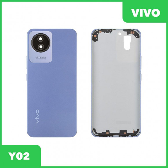 Задняя крышка для Vivo Y02 (V2217) (голубой)