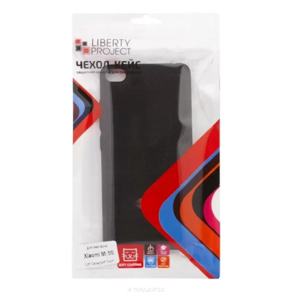Защитная крышка для Xiaomi Mi 5S"LP" Сетка Soft Touch, черный (европакет)