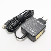 Зарядка для ноутбука Lenovo 20V 2A (40W) прямоугольный (скошенный торец разъёма) (квадратная)