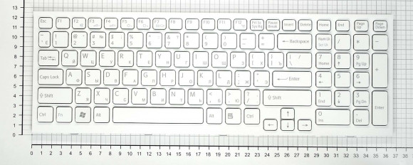 Клавиатура для ноутбука ноутбука Sony Vaio VPC-EE VPCEE, белая с рамкой