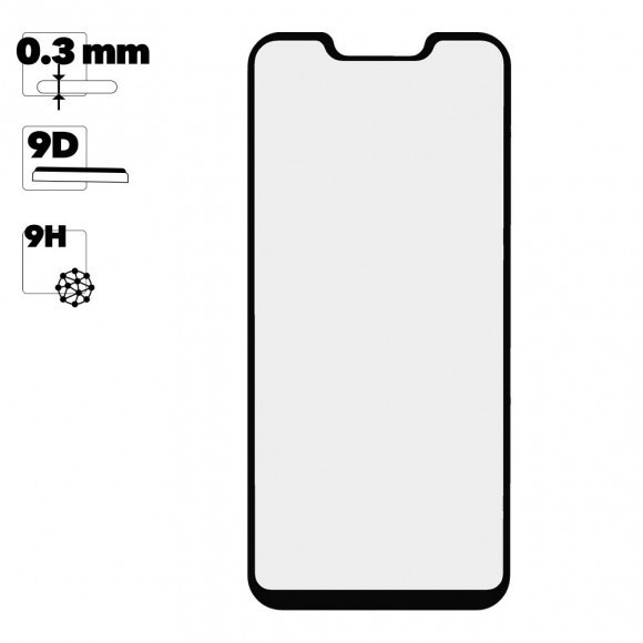 Защитное стекло для Huawei Honor 8C Full Glue Original Glass 10D (желтая подложка)