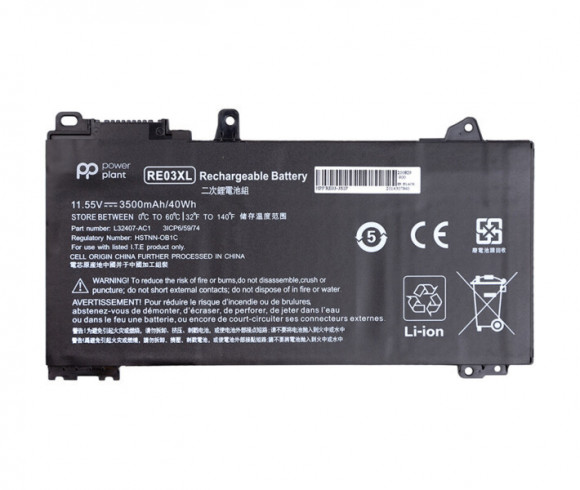 Аккумулятор (батарея) для ноутбука HP Probook 440 G6 (RE03XL) 11.55V 3500mAh