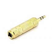 Удлинитель miniJack 3.5 мм папа-мама позолоченный Удлинитель miniJack 3.5 мм папа-мама позолоченный