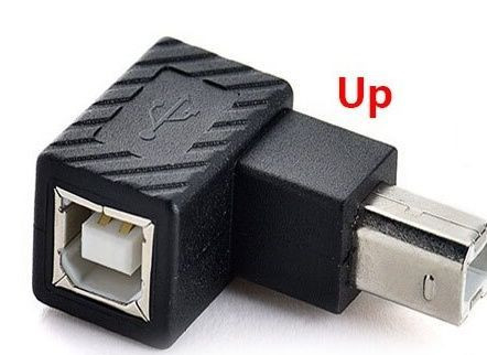 Угловой удлинитель USB Type B с поворотом наверх