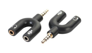 Разветвитель наушники и микрофон mini jack