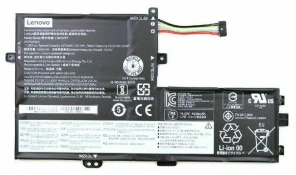 Аккумулятор (батарея) для ноутбука Lenovo IdeaPad S340 (L18L3PF3) 11.34V 4630mAh
