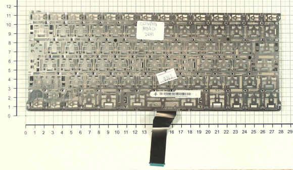 Клавиатура для ноутбука Apple MacBook A1369 2011+, черная с подсветкой, большой ENTER