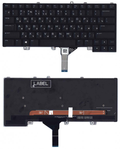 Клавиатура Dell Alienware 15 R4 черная с подсветкой