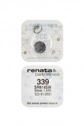Батарейка (элемент питания) Renata SR614SW 339 (0%Hg), 1 штука Батарейка (элемент питания) Renata SR614SW 339 (0%Hg), 1 штука