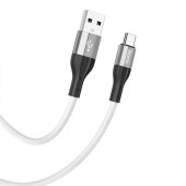 Кабель USB HOCO X72 Creator silicone для Type-C, 3.0А, длина 1.0м, белый