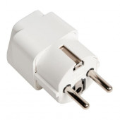 Переходник сетевой с китайской вилки на евровилку, с заземлением Переходник сетевой с китайской вилки на евровилку, с заземлением