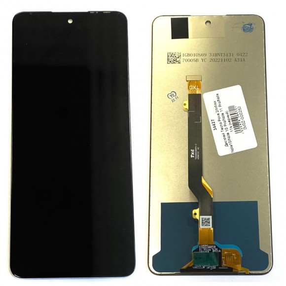 Дисплей Tecno Pova 2, Pova 3 (LE7n, LF7n)+тачскрин (черный)
